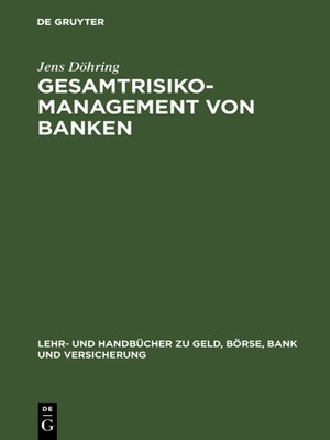 cover image of Gesamtrisiko-Management von Banken